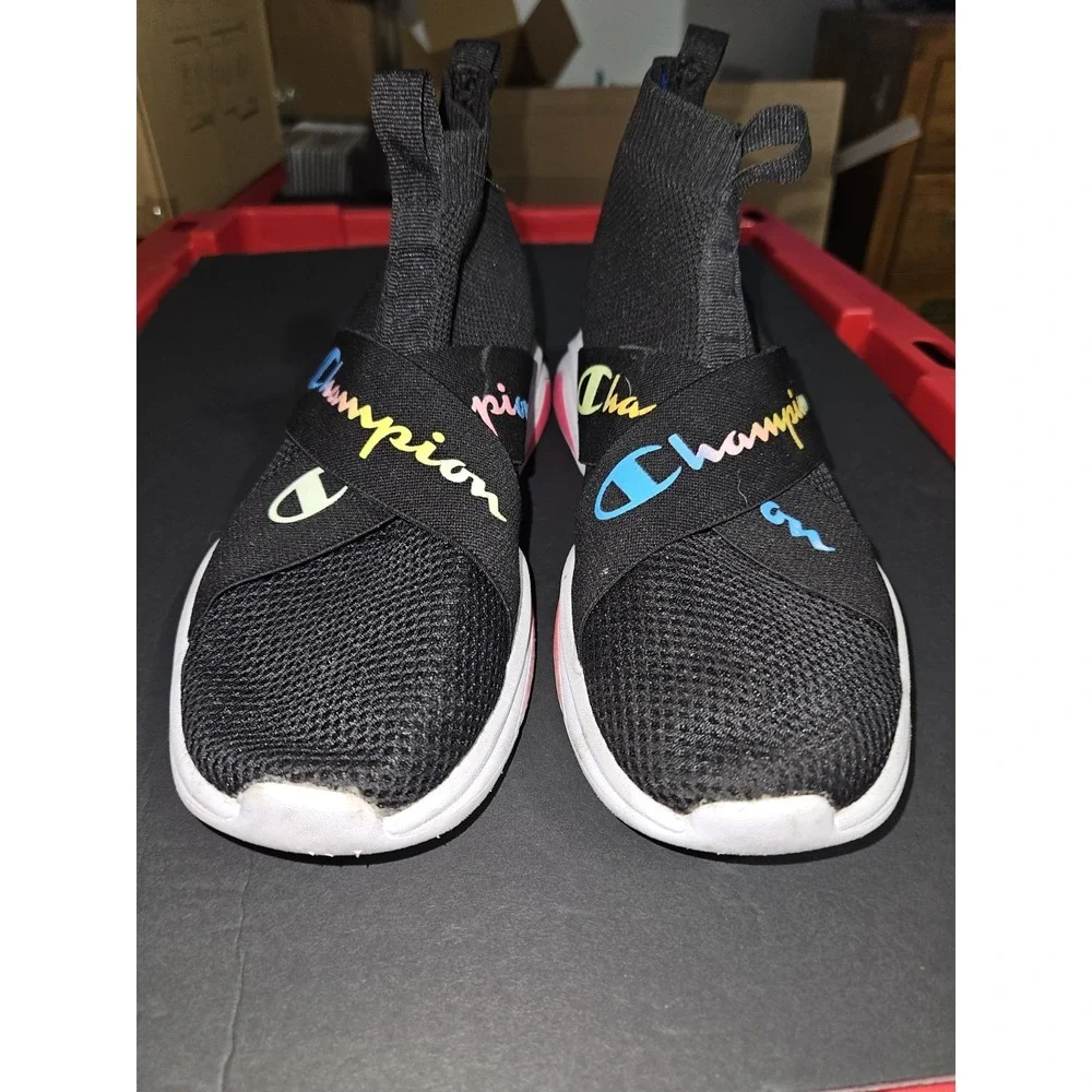 Size 6 Boys Champion High‎ Tops Slip On No Tie